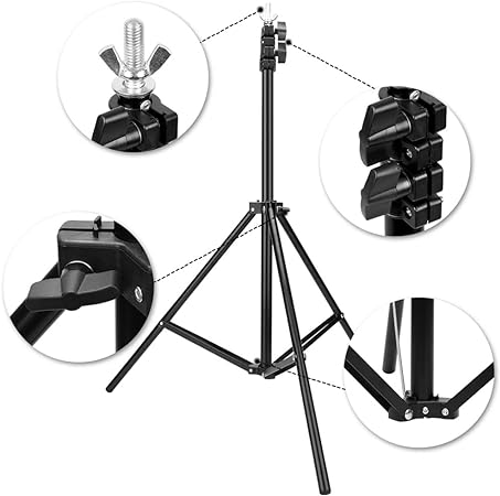 Ring Light 10 Inches + Right Light Stand 7 Ft | Best for Photography & Video